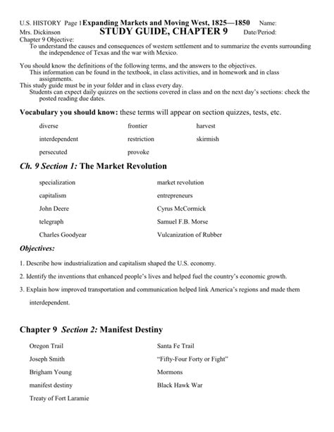Full Download Chapter Guided Reading Manifest Destiny 