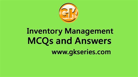 Full Download Chapter Inventory Management Multiple Choice Questions 