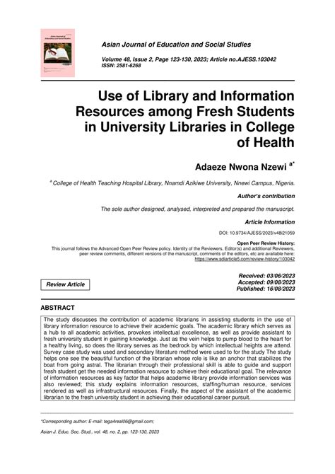 Download Chapter Library And Information Resources 