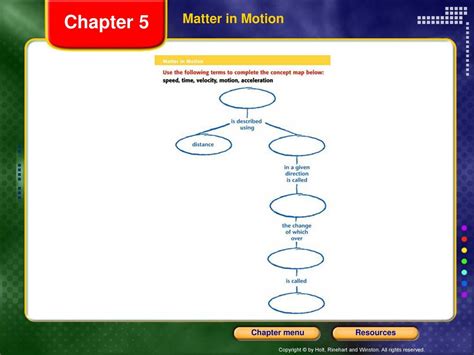 Read Chapter Test A Matter In Motion Answers 