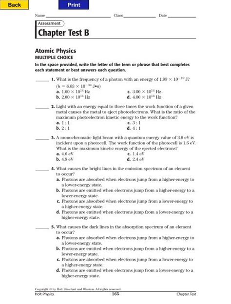 Full Download Chapter Test Answers Holt Physical Science 