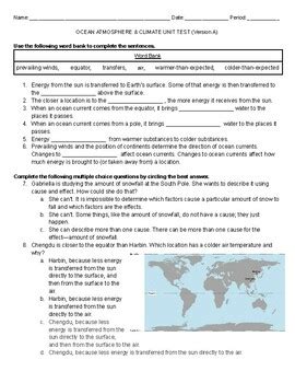Download Chapter Test Atmosphere And Climate Change 
