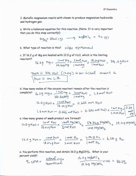 Download Chapter Test B Stoichiometry Answers 