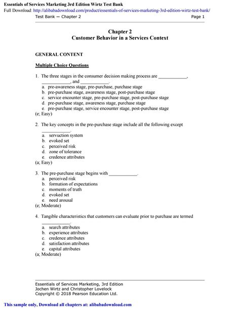 Download Chapter Test For Marketing Essentials 