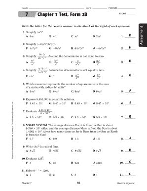 Full Download Chapter Test Form A Chapter 7 