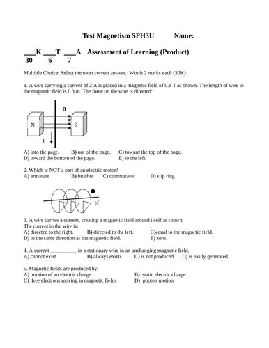 Download Chapter Test Magnetism Answers 