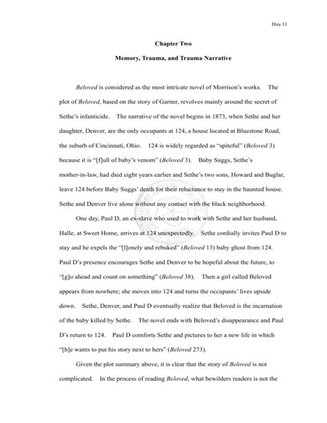 Read Online Chapter Two Memory Trauma And Trauma Narrative 
