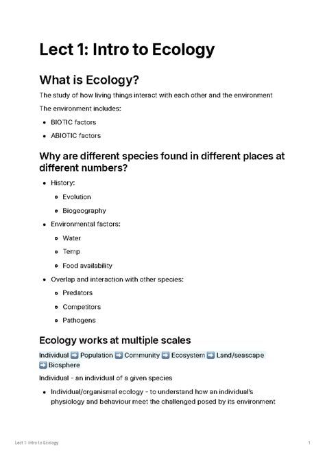 Full Download Chapter18 Section 1 Introduction To Ecology Answers 
