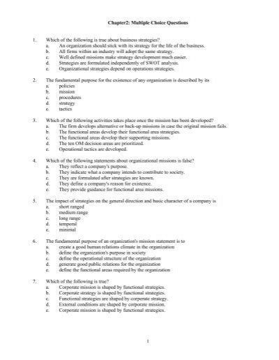 Read Online Chapter2 Multiple Choice Questions 