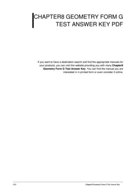 Read Chapter8 Geometry Form G Test Answer Key 