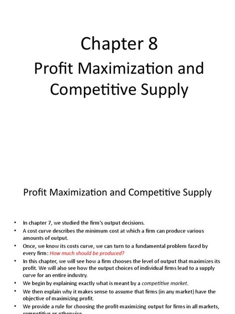 Full Download Chapter8 Profit Maximization 