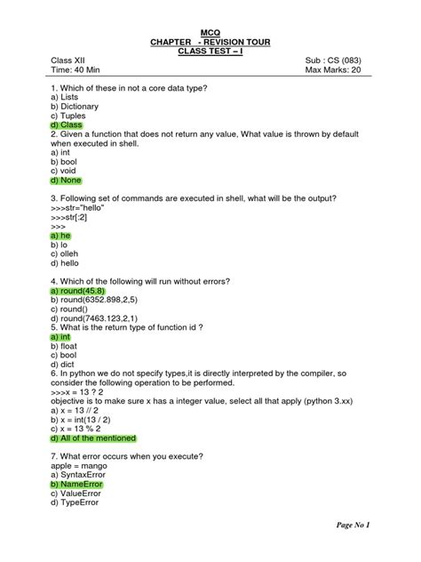 Chapterwise Mcq And Solutions For Neet
