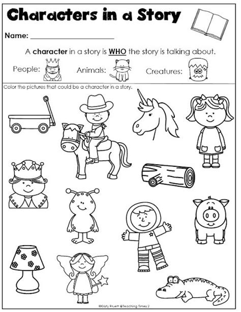 Character And Setting Worksheets For Kindergarten Twinkl Kindergarten Literature Activities - Kindergarten Literature Activities