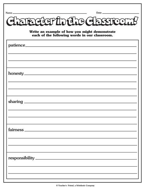 Character Building Worksheets For Kindergarten 8211 Characters Worksheet Fourth Grade - Characters Worksheet Fourth Grade