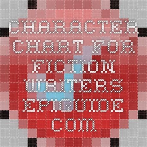 Character Chart For Fiction Writers Epiguide Com Fiction Writing Character Sheet - Fiction Writing Character Sheet