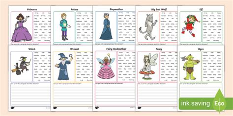 character descriptions examples for children