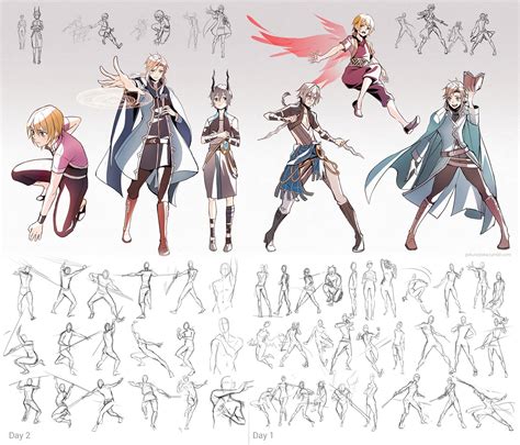 character poses