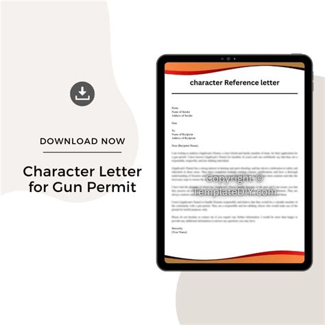 Character Reference Letter For Gun License