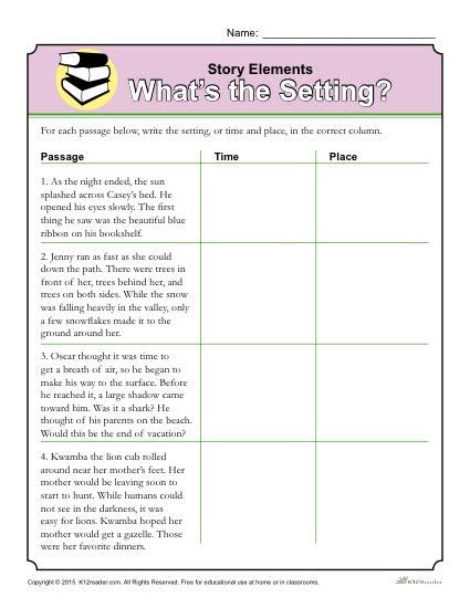 Character Setting And Plot Worksheet Live Worksheets Characters And Setting Worksheet - Characters And Setting Worksheet