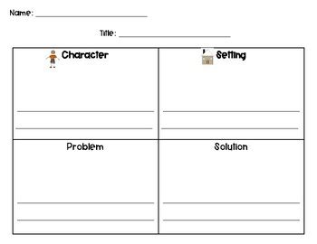 Character Setting Problem Solution Graphic Organizer
