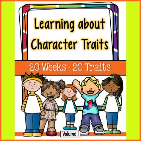 Character Traits Volume 1 My Teaching Library Character Traits 1st Grade - Character Traits 1st Grade