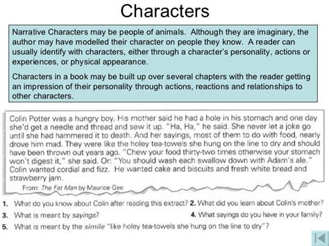 character writing examples