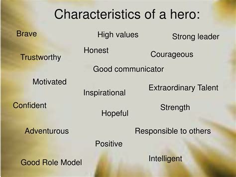 Characteristics Of A Hero