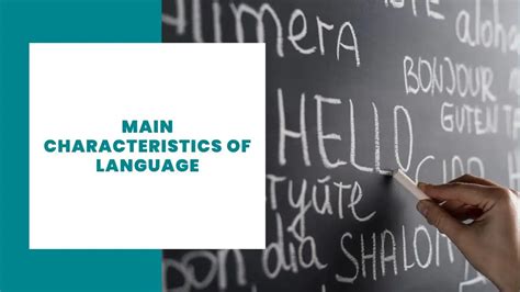 Characteristics Of Language