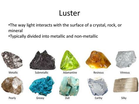 Characteristics Of Luster