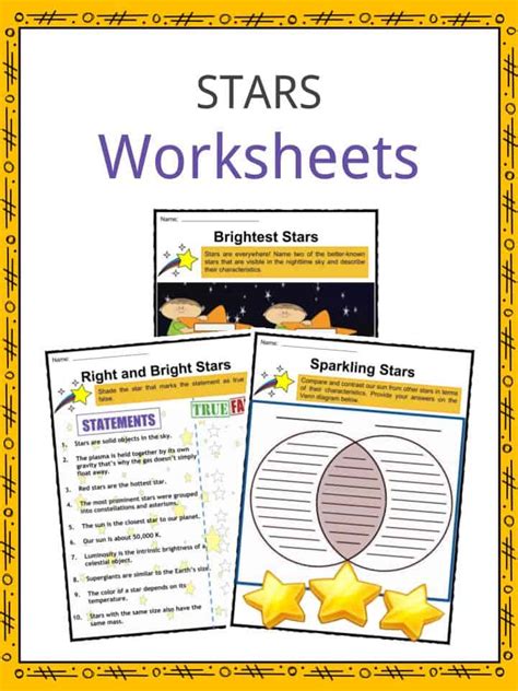 Characteristics Of Stars Live Worksheets Characteristics Of Stars Worksheet - Characteristics Of Stars Worksheet
