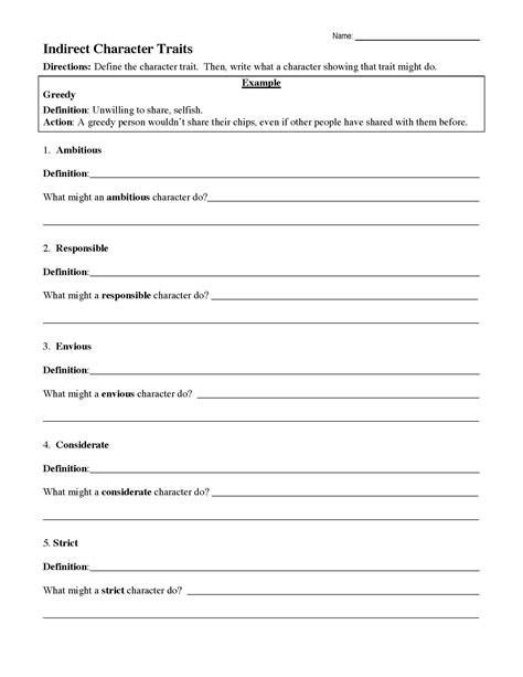 Characterization Worksheets Ereading Worksheets Character Traits Characterization Worksheet 11th Grade - Characterization Worksheet 11th Grade