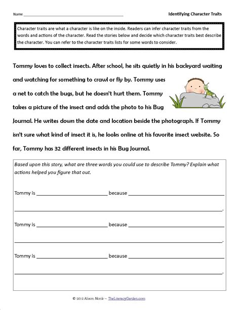 Characters Worksheet Fourth Grade   4th Grade Writing Worksheets - Characters Worksheet Fourth Grade