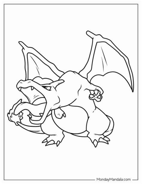 charizard color page