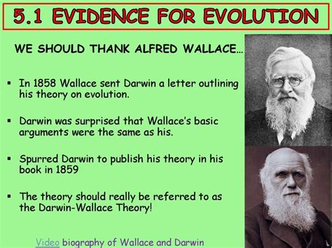 charles darwin and alfred wallace theory of evolution