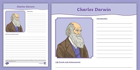 charles darwin biography summary page
