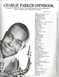 Read Online Charlie Parker Omnibook For B Flat Instruments Jazz Transcriptions 