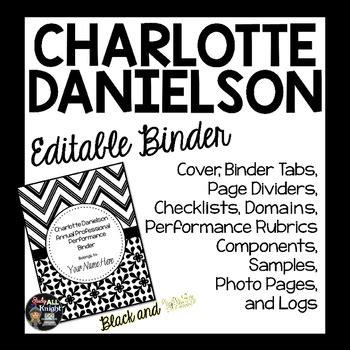 Read Charlotte Danielson Binder Examples 
