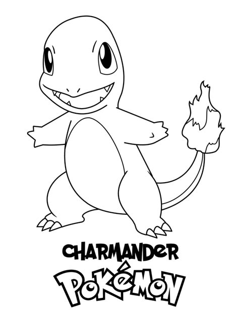 charmander coloring page