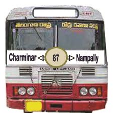 Charminar Bus Number