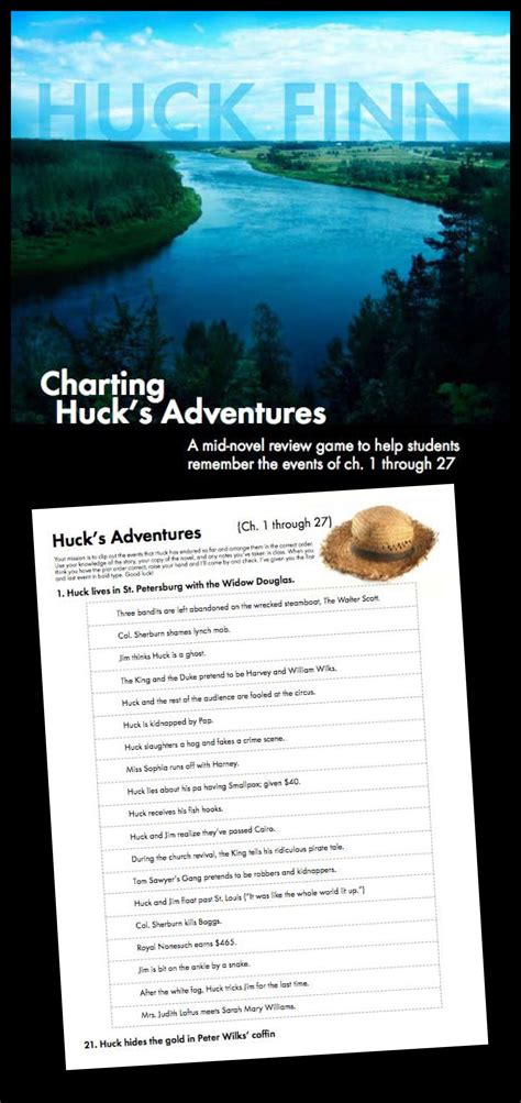 Charting Huck S Adventures Worksheet Answers   Huckleberry Finn Character Analysis Lesson Plan Owl Eyes - Charting Huck's Adventures Worksheet Answers