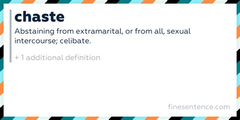 Chaste Meaning