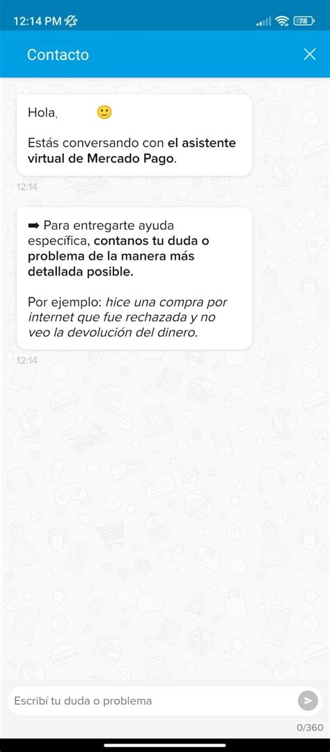 Chat Mercado Pago