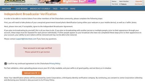 Chaturbate Verify