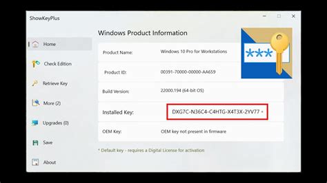 Chave Key Windows 10