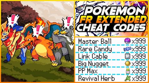 cheat master ball pokemon fire red gba android