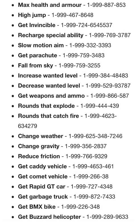 Cheats For Gta Four