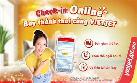 check in online vietjet | Hng dn 3 Cch checkin v my
