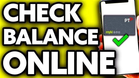 Check Myki Balance