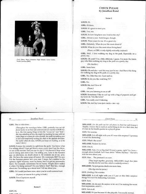 Check Please Script Monologue