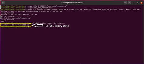 check ssl certificate expiration date linux command line